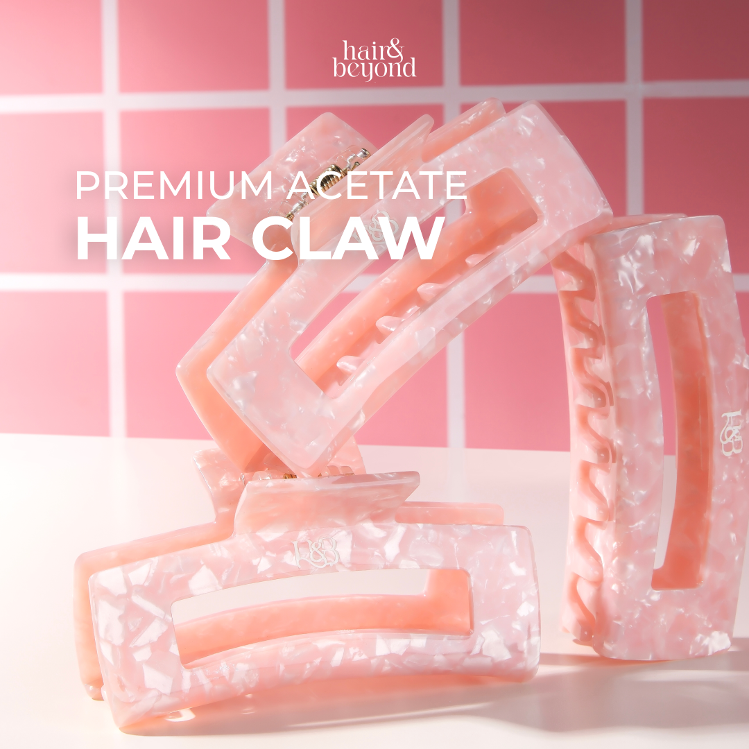 HAIR AND BEYOND Premium Acetate Hair Claw